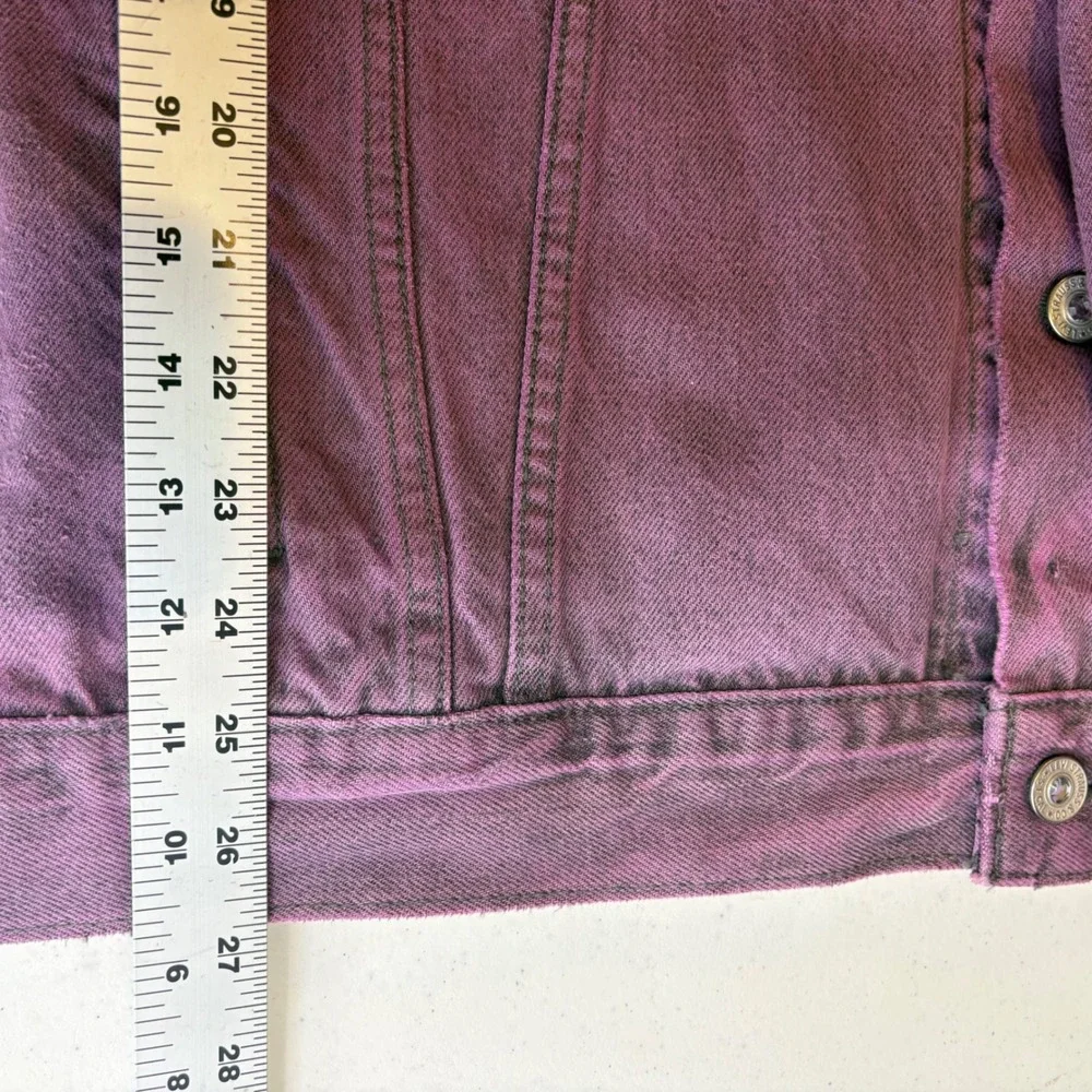 Levis Premium Pride Collection Purple Denim Vest XXL Sleeveless Trucker Jacket